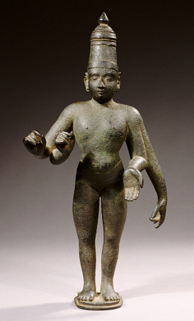 A South Indian, Vijayanagar, Bronze Figure Of Probably Rama a 