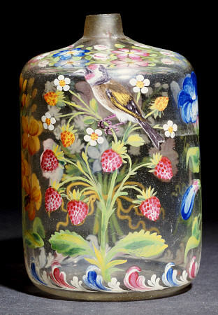 A Venetian Enamelled Small Flask From The Atelier Of Osvaldo Brussa a 
