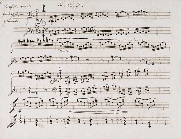 Copyist''s Manuscript Of The Second And Third Movements, Abwesenheit And Das Wiedersenhen Of The Pia a 