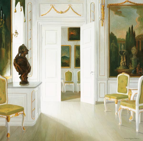 An Interior Of A Salon - Fredensborg a 