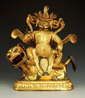 A Gilt-Bronze Figure Of Vaisravana, 17th/18th Century