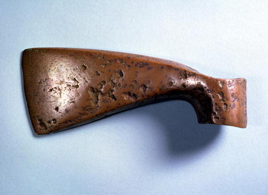 Axe from Vucedol, Pakrac, Slavonia, Bronze Age, c.2000-1000 BC (bronze) a 