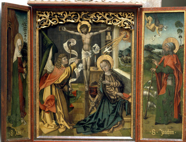 Barbian / Altar w.Annunciation.../ C15th a 