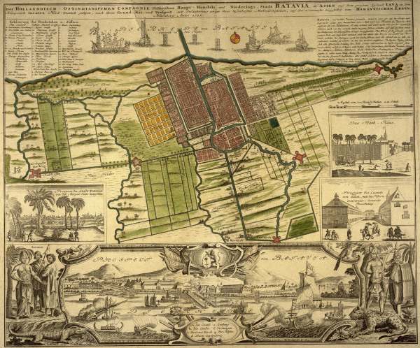Batavia, City plan 1733 a 