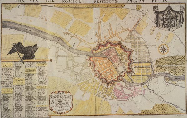 Berlin, town map / 1723 / Engraving a 