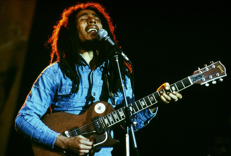 Bob Marley on stage at Roxy Los Angeles a 