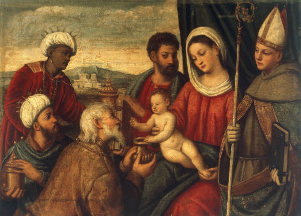 Bonifazio Veronese / Adoration of Kings a 