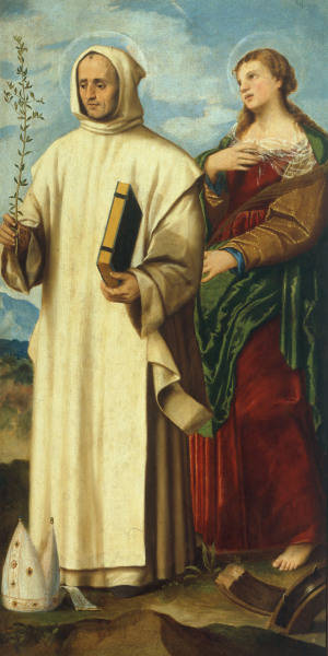 Bonifazio Veronese /St.Bruno & Catherine a 