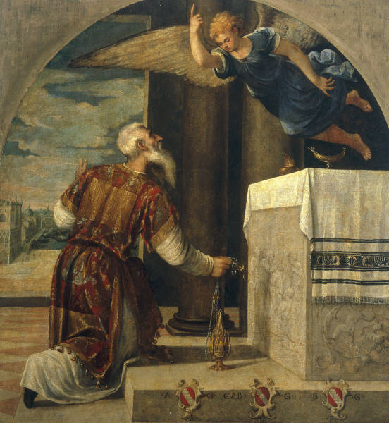Bonifazio Veronese / Annunc.to Zechariah a 