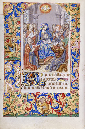 Book Of Hours, Use Of Paris, In Latin With Prayers In French a 