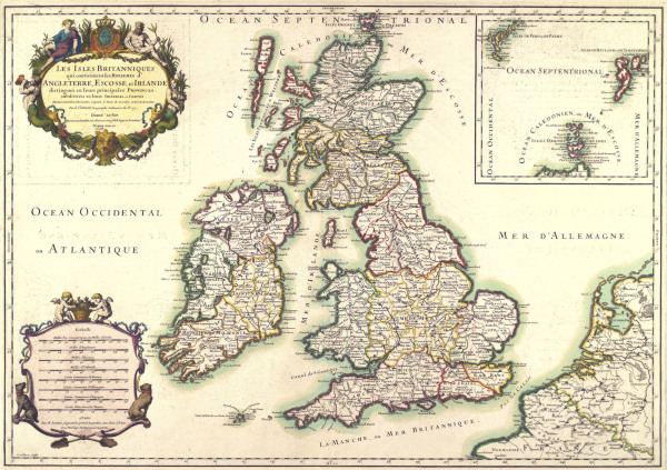 British Isles , Map c. 1650 a 