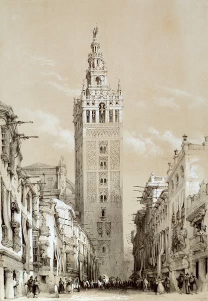 Seville , Cathedral, Bell tower Giralda a 