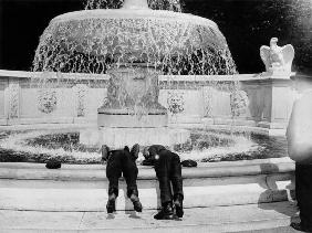 Brandenburg Gate & Boys Fishing / c.1905