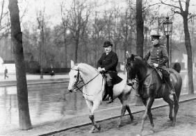 Buelow riding in the Tiergarten / c.1909