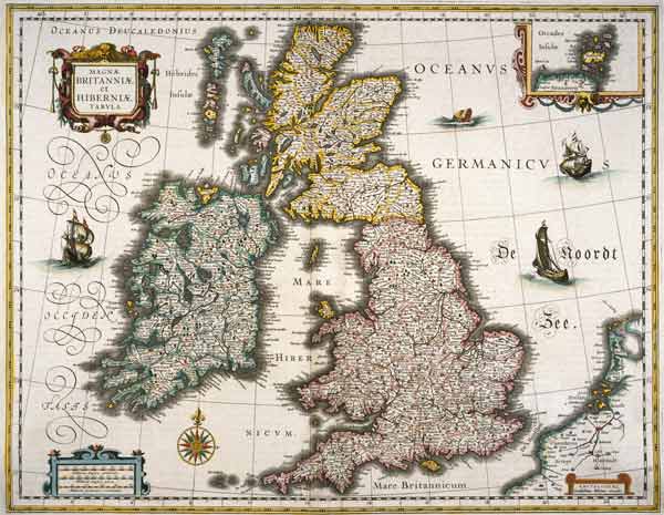 British Isles , Map a 