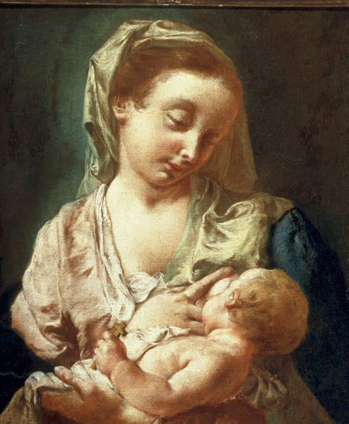 Cappella / Mary with Child / Paint. a 