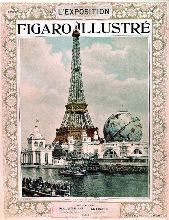 Cover of magazine Le Figaro Illustre : world fair in Paris, 1900 : Eiffel Tower, engraving a 