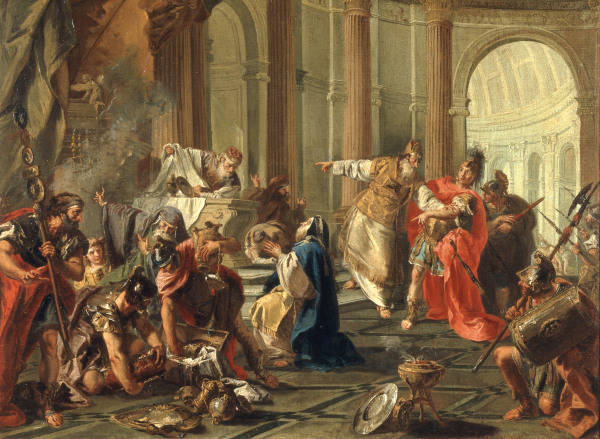 Crassus plunders Temple / G.B.Pittoni a 