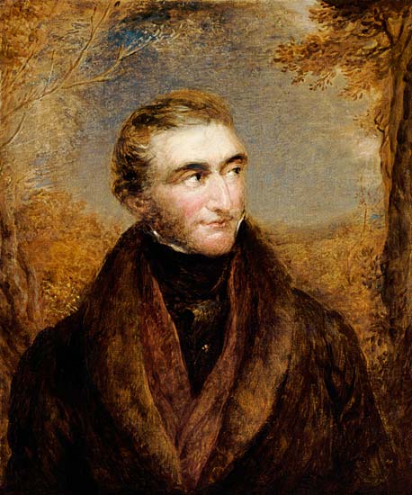 Ritratto di John Mallord William Turner, a mezzo busto in una giacca marrone a 