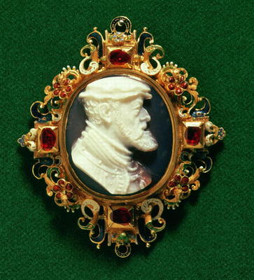 Cameo bearing the portrait of Charles I of Spain (1500-58) Holy Roman Emperor a 