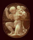 Cameo of Hercules Conquered by Cupid, 1st century BC (agate and onyx)