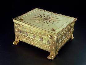 Casket from the tomb of Philip II of Macedon (382-336 BC), decorated with the star emblem of the Mac