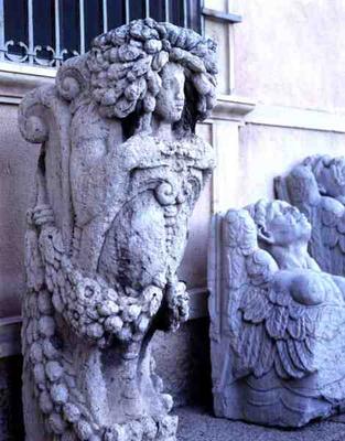 Corbels from the Palazzo la Corte (marble) a 