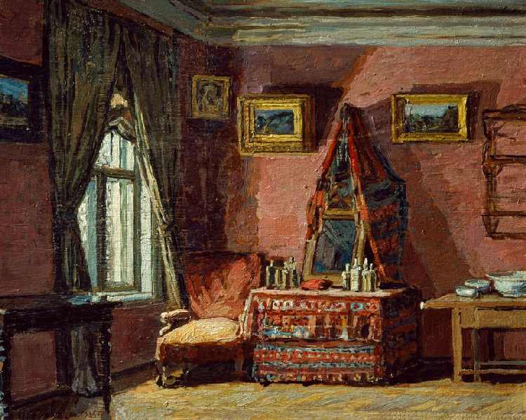 Das Schlafzimmer im Haus des Komponisten Pjotr I. Tschaikow a 