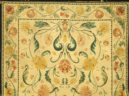 Detail From A Large Portuguese Needlework Carpet a 