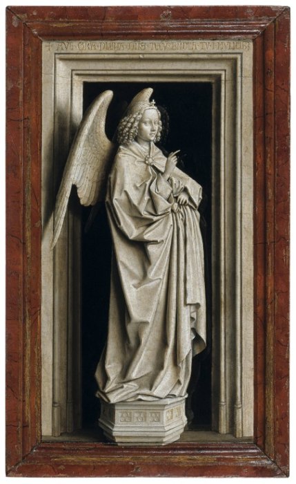 The Annunciation (Diptych, left panel) a 