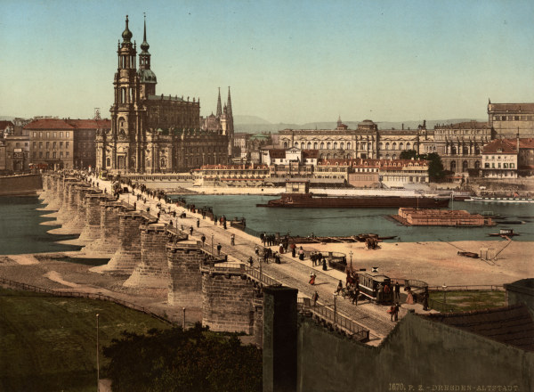 Dresden, View from Neustädter Seite a 