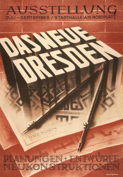 Das Neue Dresden , Exhibition Poster a 