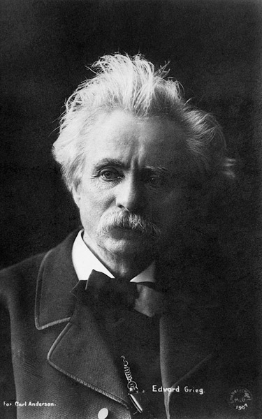 Edvard Grieg (1843-1907) 1901 (b/w photo)  a 