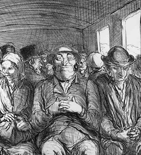 Third-Class Railway Car / Daumier/ 1864 a 