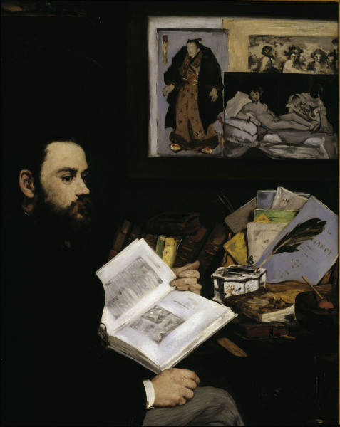 Emile Zola / Painting by E.Manet a 