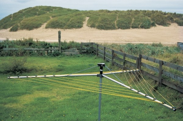 Empty clothes-lines lifeless sand dunes (photo)  a 