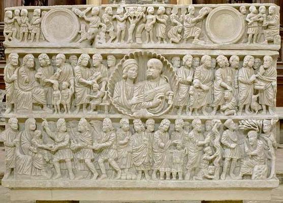 Early Christian sarcophagus (marble) a 