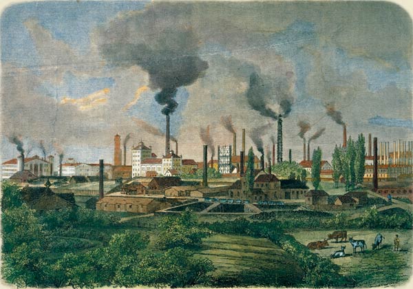 Krupp factories in Essen, Germnay, 1865. a 