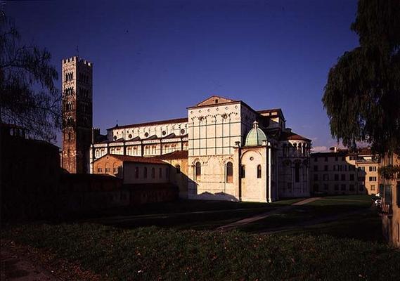 Exterior view of the church with the campanile, partly designed by Guidetto da Como (fl.1244-57) (ph a 