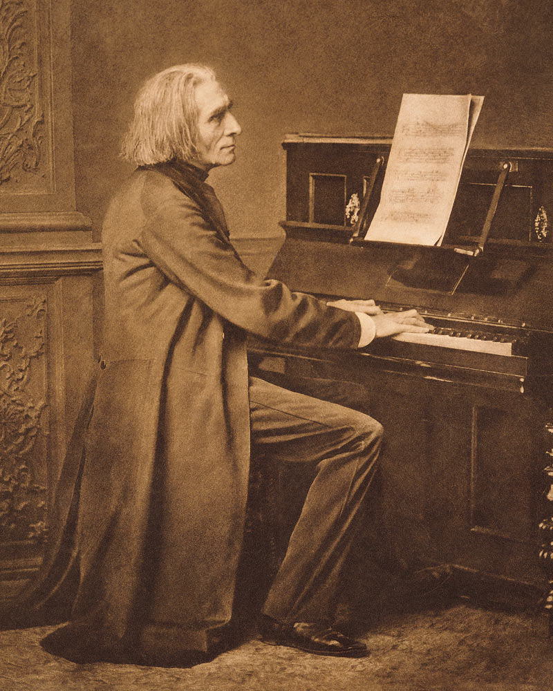 Franz Liszt (1811-86) at the Piano a 