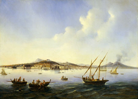 Fishing Boats In The Bay Of Naples a 
