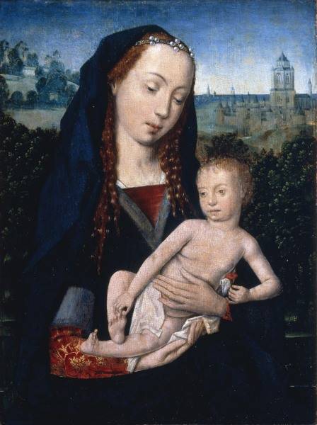 Mary with Child / Flem.Paint./ C15th a 