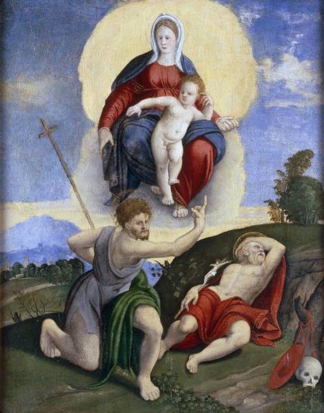 Francesco da Santacroce / Mary in Glory a 