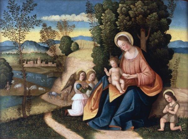 Francesco da Santacroce / Mary & Child a 