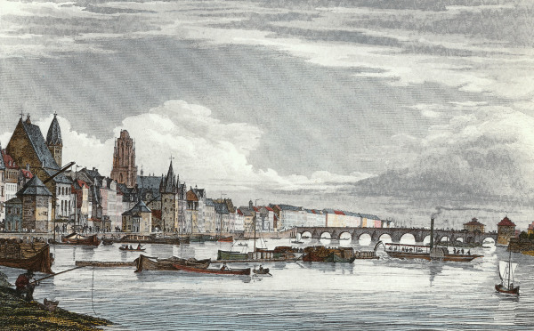 Frankfurt am Main / Stahlstich um 1850 a 