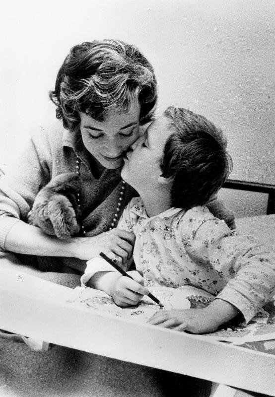 French Actress Micheline Presle with daughter Tonie Marshall a 