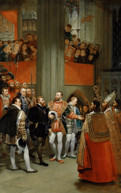 Francis I and Charles V in St.-Denis a 