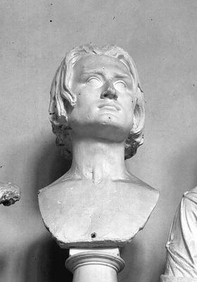 Franz Liszt, bust by Lorenzo Bartolini (1777-1850) (plaster) a 