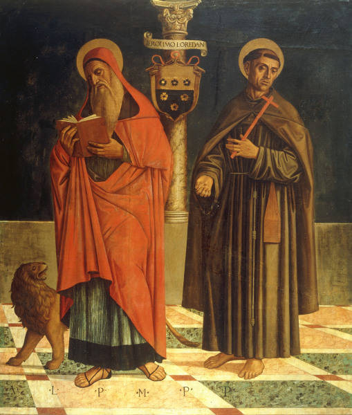 G.Mansueti / Jerome & St.Francis Assisi a 