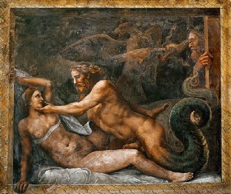 Giulio Romano, Jupiter und Olympias